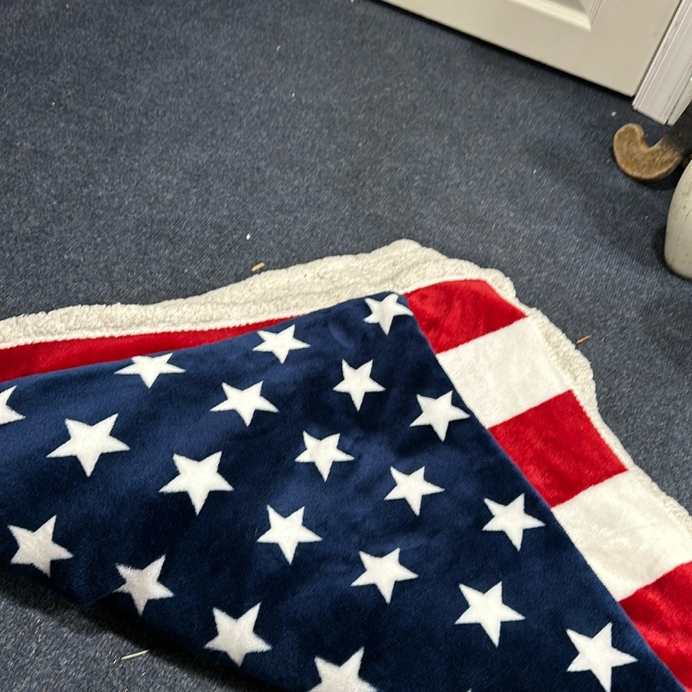 American flag blanket